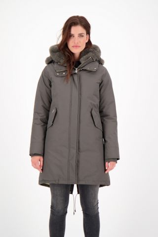 DOUBLE ZIP FISHTAIL PARKA