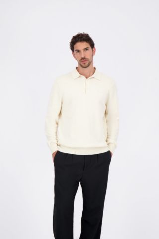 KNITWEAR POLO LONGSLEEVE